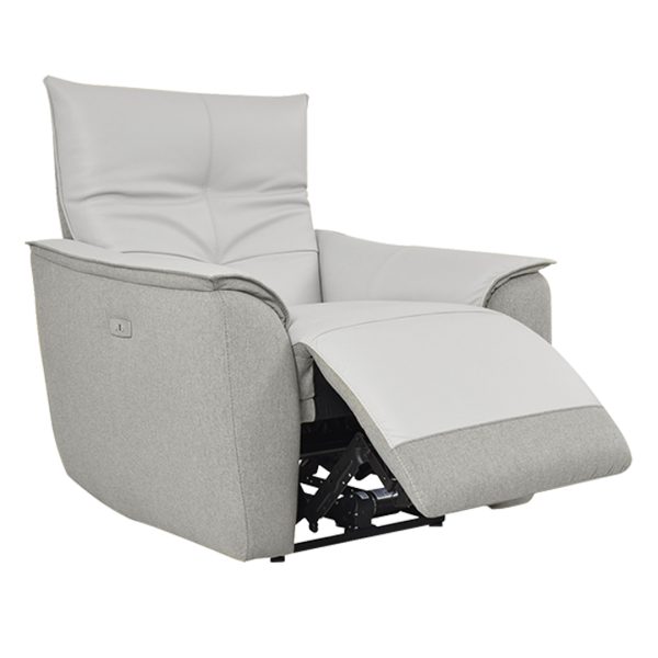 feather light gray 1 seater 1